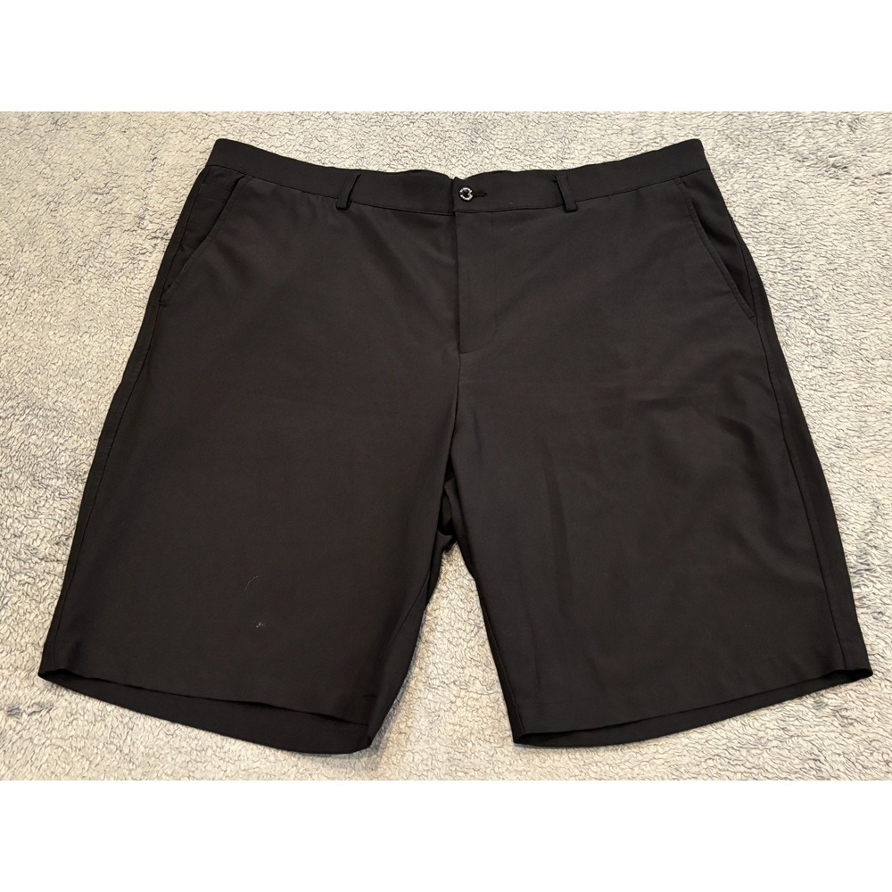 Dunning Golf Shorts Mens 38 Everbest Black Flat Front Moisture Wicking
